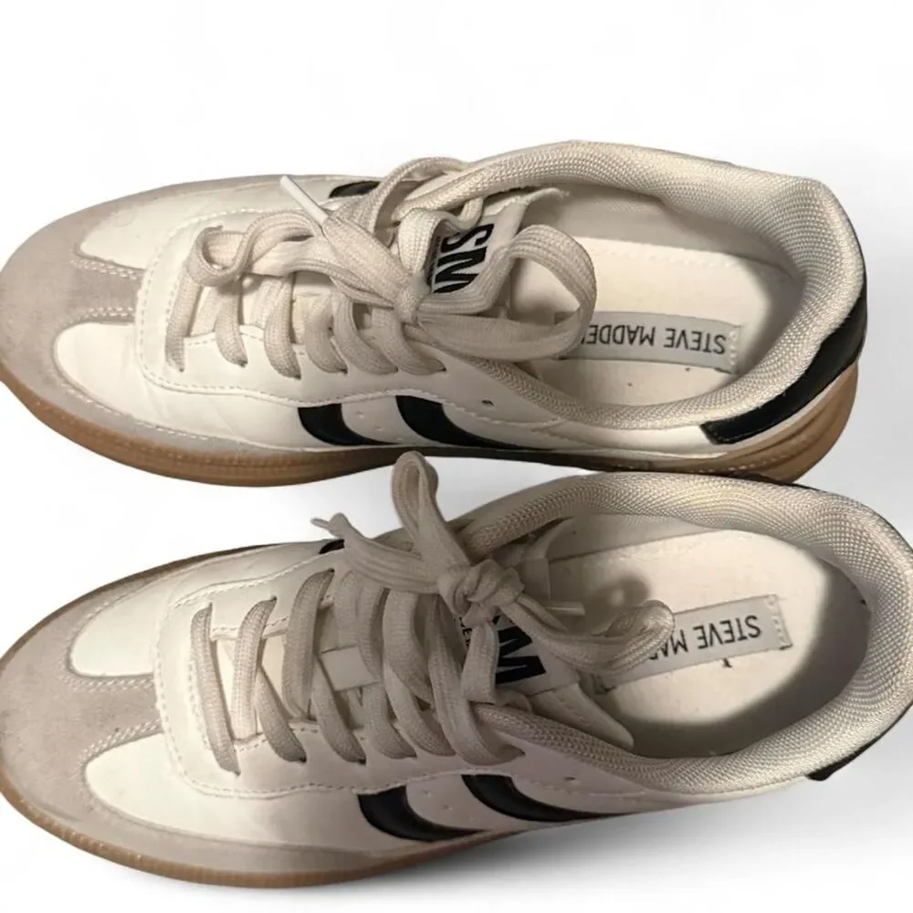 Steve-madden Women's White and Cream Trainers